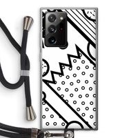 Pop Art #4: Samsung Galaxy Note 20 Ultra / Note 20 Ultra 5G Transparant Hoesje met koord
