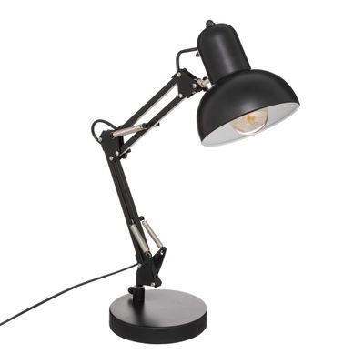 Atmosphera Tafellamp/bureaulampje Design Light Classic - zwart - H56 cm