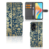 OPPO A98 5G Hoesje Beige Flowers - thumbnail