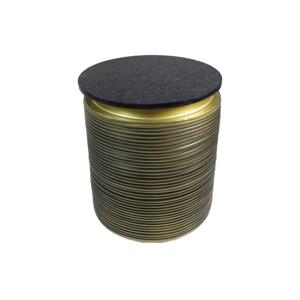 Bijzettafel Marmer - ø41x53 - Zwart/Goud