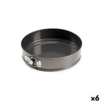 Springvorm Pan Kinvara CK62863-8 CK62863-8 Donker grijs Metaal Koolstofstaal 28 x 6,5 x 28,5 cm (6 Stuks)