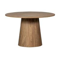 WOOOD Maan Eettafel - MDF - Walnoot - 75x120x120