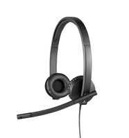 Logitech H570e On Ear headset Computer Kabel Stereo Zwart Ruisonderdrukking (microfoon), Noise Cancelling Volumeregeling, Microfoon uitschakelbaar (mute) - thumbnail