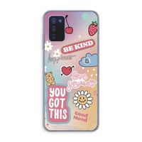 Positivity: Samsung Galaxy A03s Transparant Hoesje