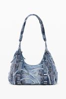 Denim tas met gespen - BLUE - U