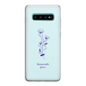 Bloom with grace: Samsung Galaxy S10 Plus Transparant Hoesje