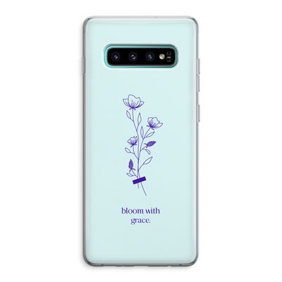 Bloom with grace: Samsung Galaxy S10 Plus Transparant Hoesje