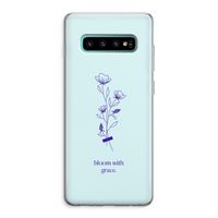Bloom with grace: Samsung Galaxy S10 Plus Transparant Hoesje