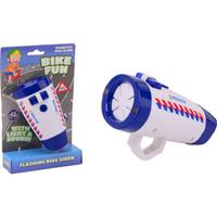 Johntoy Bike fun led lamp politie met sirene - thumbnail