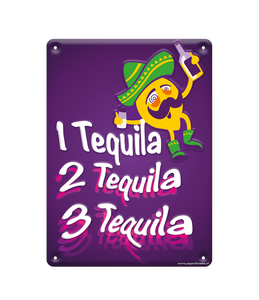 Tekstbord metaal Drink tequila