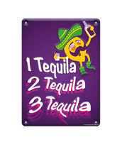 Tekstbord metaal Drink tequila - thumbnail