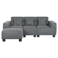 Sofa Home ESPRIT Donker grijs Modern 231 x 170 x 82 cm