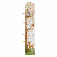 Goki houten meetlat boom met bosdieren