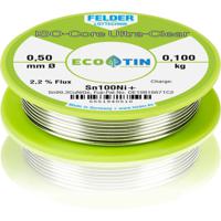 Felder ISO-Core Ultra-Clear Sn100Ni+ Soldeertin, loodvrij Spoel Sn99,3CuNiG 0.100 kg 0.5 mm - thumbnail