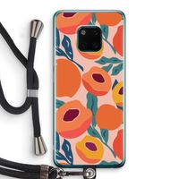 Perzik: Huawei Mate 20 Pro Transparant Hoesje met koord