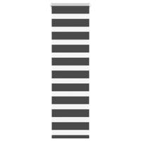 Zebra rolgordijn 50x100 cm stofbreedte 45,9cm zwart