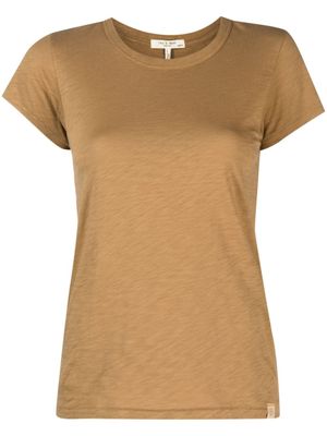 rag & bone t-shirt The Slub en coton biologique - Marron