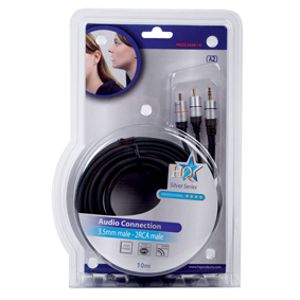 Extra hoge kwaliteit stereo mini jack naar 2x tulp kabel [diverse...