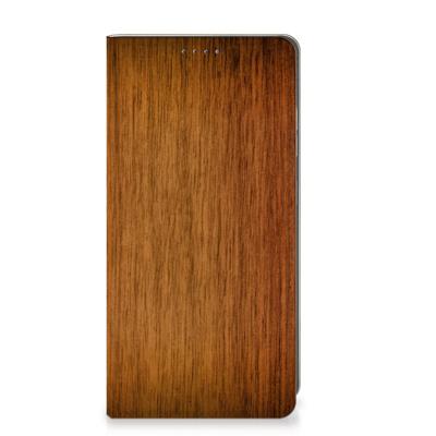 Samsung Galaxy S25 Book | Wallet Case | Donker Hout