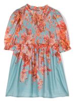 ZIMMERMANN Kids robe à fleurs - Bleu