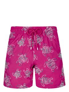 Vilebrequin short de bain Mistral à imprimé graphique - Rose