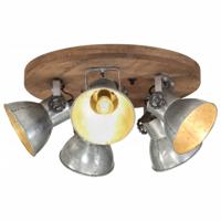 VidaXL Plafondlamp 25 w e27 50x50x25 cm vintage zilverkleurig