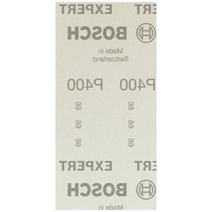 Bosch Accessories EXPERT M480 2608900760 Schuurnet voor vlakschuurmachine Ongeperforeerd Korrelgrootte (num) 400 (l x b) 186 mm x 93 mm 50 stuk(s)