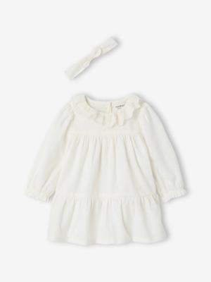 Set met jurk en haarband ecru Set met jurk en haarband ecru