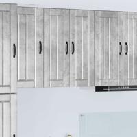 Keukenkast Beton Grijs 60 x 31 x 80 cm Bewerkt hout