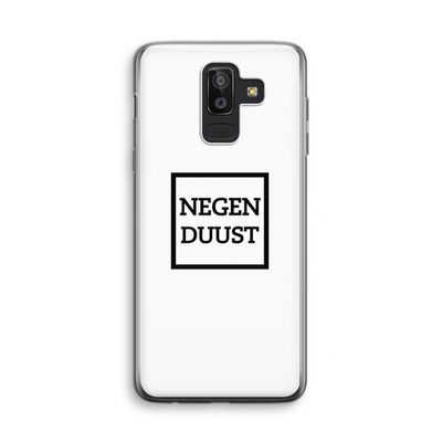 Negenduust vierkant: Samsung Galaxy J8 (2018) Transparant Hoesje