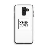Negenduust vierkant: Samsung Galaxy J8 (2018) Transparant Hoesje