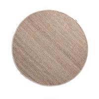 Nordic Weavers Rond wollen vloerkleed Lett - beige - 300 cm rond