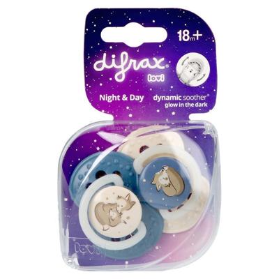Difrax Dynamic Fopspeen Day&night Assorti 18m+ 2