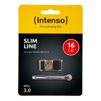 Intenso Slim Line USB flash drive 16 GB USB Type-A 3.2 Gen 1 (3.1 Gen 1) Zwart - thumbnail