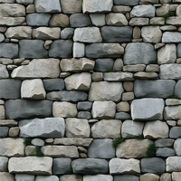 Realistisch patroon behang stenen