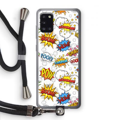 Pow Smack: Samsung Galaxy A31 Transparant Hoesje met koord