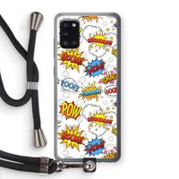 Pow Smack: Samsung Galaxy A31 Transparant Hoesje met koord