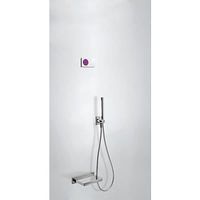 Tres electronische digitale bad inbouwthermostaat met handdouche en baduitloop chroom 09286556 - thumbnail
