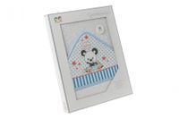 Gamberritos badcape Beertje 100 x 100 cm katoen - thumbnail