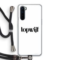Topwijf Wit: OnePlus Nord Transparant Hoesje met koord
