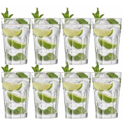 8x Drinkglazen/waterglazen transparant 440 ml Oban 8x Drinkglazen/waterglazen transparant 440 ml Oban