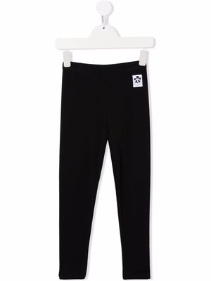 Mini Rodini legging à détail de patch - Noir