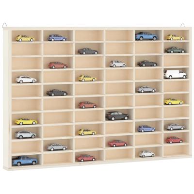 Houten verzamelvitrine met 60 vakken 60x4,5x40,5 cm