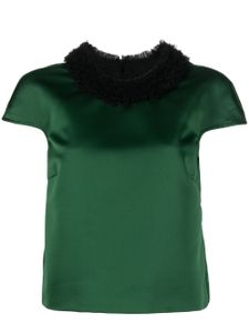 Viktor & Rolf blouse à col volanté - Vert