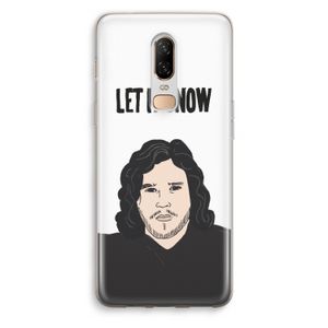 Let It Snow: OnePlus 6 Transparant Hoesje