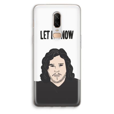 Let It Snow: OnePlus 6 Transparant Hoesje