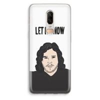 Let It Snow: OnePlus 6 Transparant Hoesje