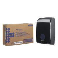 Handdoekdispenser aquarius voor i-vouw zwart 7171