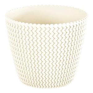 Prosperplast plantenpot|bloempot - kunststof - creme - D26 x H22 cm