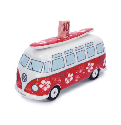Volkswagen VW T1 Bulli Bus Spaarpot met Surfplank